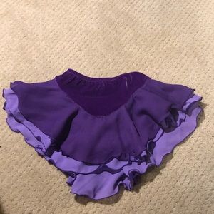 Purple Figure Skating Skirt